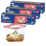 Ziploc Marinade Bags, Expandable Bottom With Easy Open Tabs, Half Gallon, 24 .... Fixed Price $29.22.