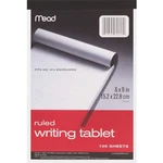 Mead 6 X 9 Inch 100-SHEET White Ruled Writing Tablet Notepad 70102. Fixed Price $10.80.