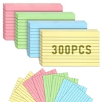 300 Count Colored Index Cards, 3X5 Inches Flash Lined Notecards Ruled .... Fixed Price $14.44.