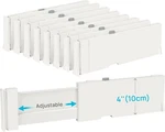 Vtopmart Drawer Dividers For Clothes Adjustable 4" High Expandable - 8 Pack. Fixed Price $23.95.