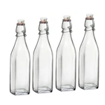 Bormioli Rocco 17OZ Swing Bottle (set Of 4) - Reusable Glass With Airtight. Fixed Price $50.59.