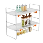 2PACK 16.5-27 Expandable Stackable Cabinet Shelves, Adjustable Sp. Fixed Price $69.71.