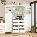 Topmax 35.5X17.6X70.9INCH Freestanding Kitchen Pantry Cabinet, Tall Storage. Fixed Price $549.58.