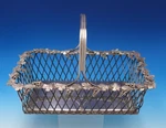 Grape By Unknown Italian Sterling Silver Wine Caddy / Basket 61OZT (#7513). Fixed Price $6636.00.