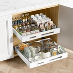 Pack 21" Deep Pull Out Cabinet Organizer Adhesive 13.8" 22.0" Width Exp. Fixed Price $127.59.