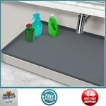Under Sink Mat 34"X22" Waterproof Silicone Liner Tray For Kitchen Cabinets. Fixed Price $19.96.