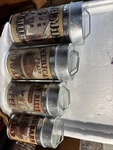 Vintage-style Metal Tin Canister "old Mill Flour From Navarre,ohio Set Of 4. Fixed Price $13.00.