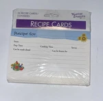 New Vintage Recipe Cards 36 Pack + 5 Dividers By Martin Designs 2002. Fixed Price $11.89.