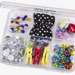 Slim 6-COMPARTMENT Clear Storage Cases, 4X4 Inches. Fixed Price $63.99.