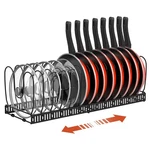 Housolution Pot Organizer Rack For Cabinet, Expandable Lid Organi.... Fixed Price $32.58.