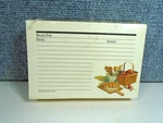 Longaberger Shades Of Autumn 1994 Recipe Cards And Dividers--unopened. Fixed Price $25.00.