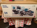 Simply Essential 34-PIECE Kitchen Starter Set Pots, Pans, Bakeware & Utensils. Fixed Price $48.00.