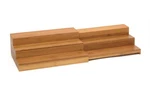 Lipper International Bamboo Wood Expandable 3-TIER Step Shelf Kitchen. Fixed Price $41.09.