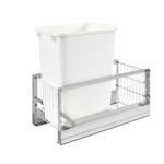 35 Qt Soft-close Pullout Trash Can For Kitchen Cabinets, Silver & White. Fixed Price $591.99.