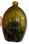 Antique Open Pontil Bottle Flask Sheared Lip Coventry Glass Works Connecticut. Fixed Price $424.98.