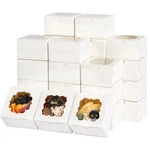 Tomnk 150PCS White Cookie With WINDOW,4X4X2.5 Inch Small Bakery Boxes, .... Fixed Price $38.73.