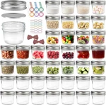 40 Pack Mason Oz With Regular Lids Bands, Mini Canning Jars, Small. Fixed Price $36.19.