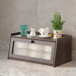 Bamboo Bread Box For Kitchen Counter, Wooden Large Capacity Storage Bin.... Fixed Price $42.27.