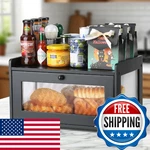 Wooden Bread Box Kitchen Countertop Large Capacity Storage Container Easy. Fixed Price $52.28.