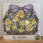 Hester And Cook Spring Daffodil Basket Pad Of 12 Paper Placemats Easter. Fixed Price $15.00.
