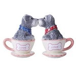 Schnauzer Puppy Love 3 Inch Ceramic Stoneware Salt And Pepper Shaker Set By.... Fixed Price $27.99.