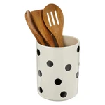 Kate Spade New York 856734 Deco Dot 4-PIECE Wood Utensil Holder Set, White/black. Fixed Price $49.95.