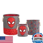 Idea Nuova Marvel Spiderman 3-PIECE Toy Storage Basket Set Nesting Fabric Bins. Fixed Price $78.49.