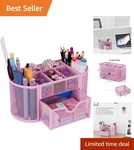 Practical & Elegant Desk Caddy With 9 Compartments Must For Every Workspace. Fixed Price $27.99.
