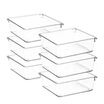 Pack Drawer Organizer 6" X Clear Acrylic Storage Bins With Non-slip Pa.... Fixed Price $34.32.