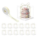 12 Pcs Clear Cake 7X7X8 Inch Packaging Boxes Tall With Lid .... Fixed Price $48.92.