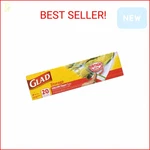 Glad Zipper Food Storage Freezer Bags - Gallon 20 Count. Fixed Price $12.41.