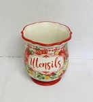 Pioneer Woman Utensil Holder Vintage Floral Stoneware Farmhouse Kitchen Decor 7. Fixed Price $19.50.