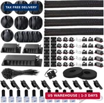 Norocme 192 Pcs Cable Management Kit 4 Wire Organizer SLEEVE,11 HOLDER,3. Fixed Price $25.20.