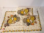 Cooking Baking Raccoons Kitchen Towel Set Of 2 Erwin Mills Apples Daisy Nos. Fixed Price $16.95.