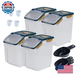 Mairuker Large Flour Storage Container Bin 25LB4 Pack Airtight Rice. Fixed Price $149.99.