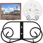 Lionwei Lionweli (2 Piece) Black Metal Wall Mount Display Easel Large,. Fixed Price $24.86.