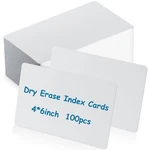 Harloon 100 Pcs Dry Erase Index Cards 4 6 Laminated Inch, White. Fixed Price $17.30.