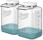 Dwbligt 2 Pack Square Gallon Glass Jar With Lids, #386 Clear. Fixed Price $100.00.