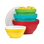 Melamine Mixing Bowl Set With Lids, 4 Pieces. Fixed Price $123.23.