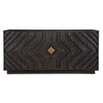Uttermost 50054 Faulkner 68"W Door Oak Cabinet - Brushed Gold / Black. Fixed Price $2760.00.