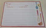 Hallmark Recipe Cards 36 Count Kitchen Utensil Design New Sealed. Fixed Price $9.95.
