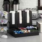 Tablecraft 12690 Black Cmpt Coffee Condiment Organizer-wasserstrom 12796. Fixed Price $35.99.