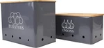 Potato Onion Kitchen Canisters,storage Bin For 2 Pack Grey. Fixed Price $63.09.