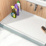 Tigejoy Waterproof Under Sink Mat 37" X 22", Shelf Liner Protector Kitchen.... Fixed Price $39.60.