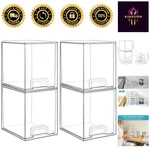 Elegant Clear Acrylic Drawer Organizers - Ideal For Skincare & Beauty Supplies. Fixed Price $56.24.