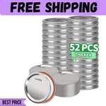 Canning Lids Rings 52 Count Regular Mouth Mason Band For Ball Kerr Jars. Fixed Price $12.25.