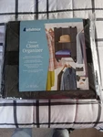 Whitmor 2-SECTION Closet Organizer Gray Space Saver Hanging Shelves Storage. Fixed Price $5.00.