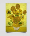 Van Gogh Sunflowers Poster Art Print On Paper Classic Floral Still Life Decor. Fixed Price $35.99.