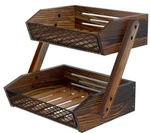 Dorhors Basket For Kitchen,fruit Bowl,kitchen Counter Organizer,wooden .... Fixed Price $44.06.