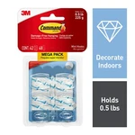 Command Clear Mini Mega Pack, Hooks, 48 Strips 17006CLR-42ES. Fixed Price $17.98.